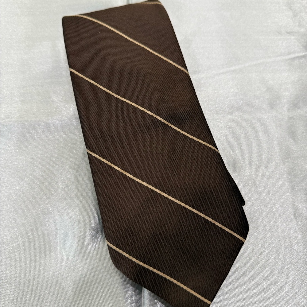 English Leather Classic Brown Striped Men's Tie